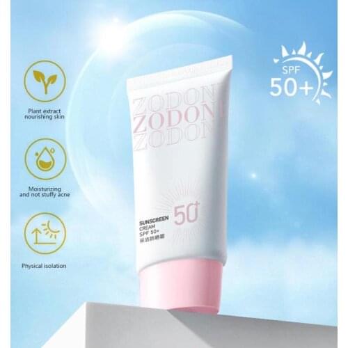 NEW 60ml Sunscreen SPF50+ Non-greasy Isolation Moisturizing Oil Control Whitening Sunscreen Primer Face Care TSLM1