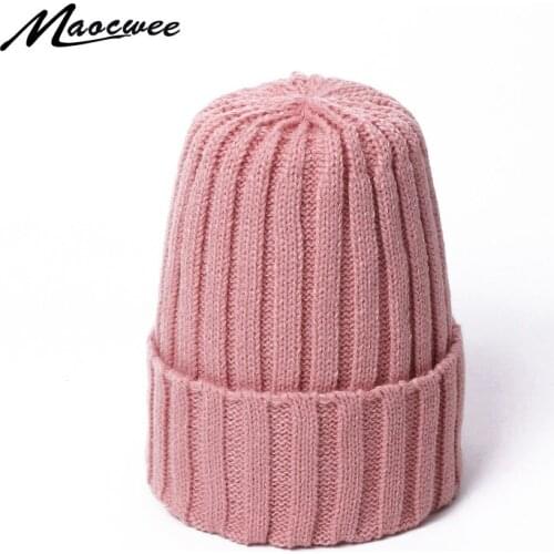 New Fashion Hats Women Men Casual Knitted Beanie Hat Winter Warm Hedging Cap Solid Candy Color Autumn Hat Women Skullies Beanies