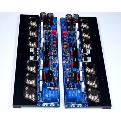 One pair KRELL FKSA50 ON MJ15024 / 15025 Power tube + MJE15033/ 15032 Push tube Pure After level Class AB amplifier board 300W*2