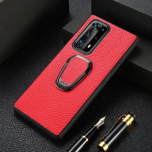 Original Litchi Grain Leather Phone case for huawei P40 Pro P30 P40 Lite P20 Mate 20 Magnetic Shell Cover for Honor 20 Pro 10 8X