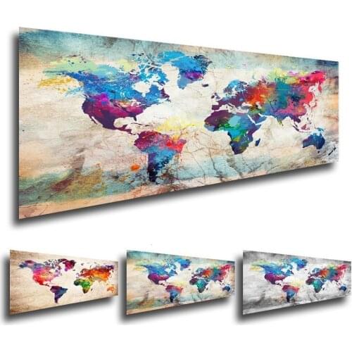 Full Square Diamond Painting World Map 5D DIY Diamond Embroidery Sale Landscape Mosaic Picture Of Rhinestone Home Decor