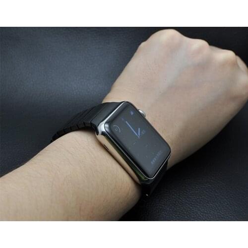 Stainless Steel Link Bracelet For Apple Watch 44 40mm 6 SE 5 4 iWatch Series 42 38mm 3 2 High Quality Adjustable Strap Gen.6th