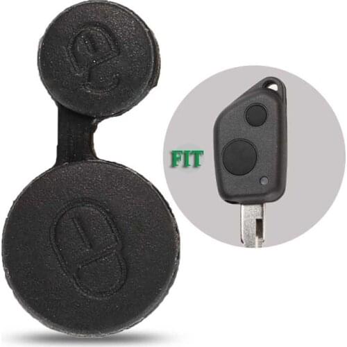 Bilchave Rubber Buttons Car Key Case Cover For Peugeot 106 205 206 306 405 406 For Citroen Berlingo Replacement