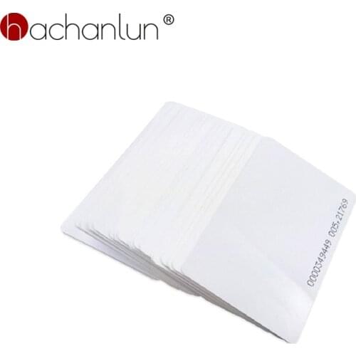 RFID White Cards EM4100 Tk4100 125khz RFID Tag Token Ring Proximity Chip 0.85mm Thin Cards Access Control Card 30/50pcs