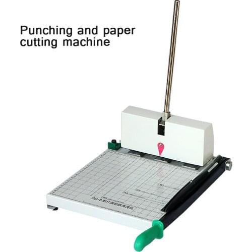 Manual Punching Machine With Adjustable Hole Spacing File Binding Machine Punching And Paper Cutting Dual-Purpose Machine