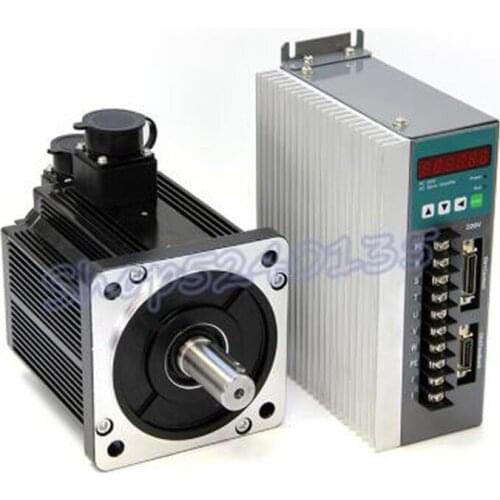 130ST-M10025 220V AC 2.6KW Servo motor AC drive set 2600w 10N.M high speed 2500 rpm with 3m cable for CNC router engraving