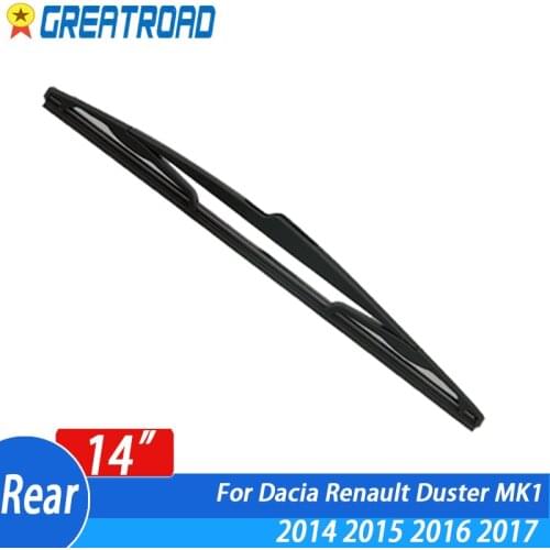 Wiper 14" Rear Wiper Blade For Dacia Renault Duster MK1 2014 2015 2016 2017 Windshield Windscreen Rear Window