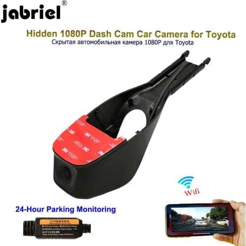 Jabriel 1080P Hidden WIFi dash camera Car Camera car dvr 24H Video recorder for toyota corolla rav4 avensis t25 yaris chr auris