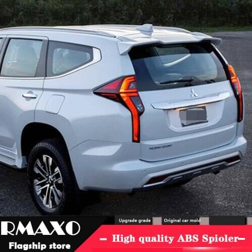 For Montero Sport Spoiler 2020-2016 Mitsubishi Pajero Sport Spoiler A-CK ABS plastic Material Car Rear Wing Color Rear Spoiler