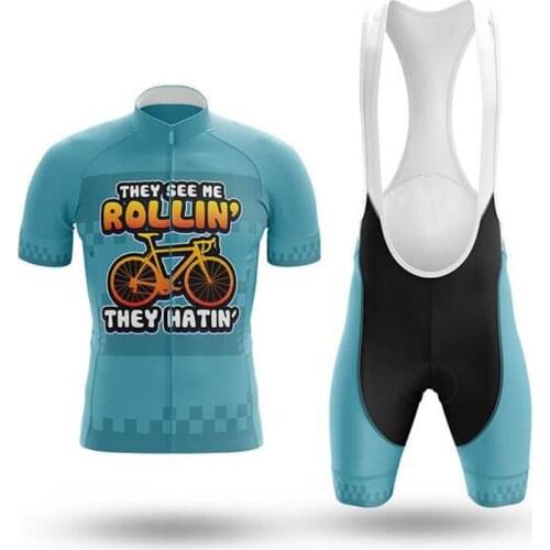 Old But Still Rolling Pro Summer Cycling Clothing Mountain Cycling Jersey Set Ciclista Maillot Ciclismo Road Bike Jerseys set
