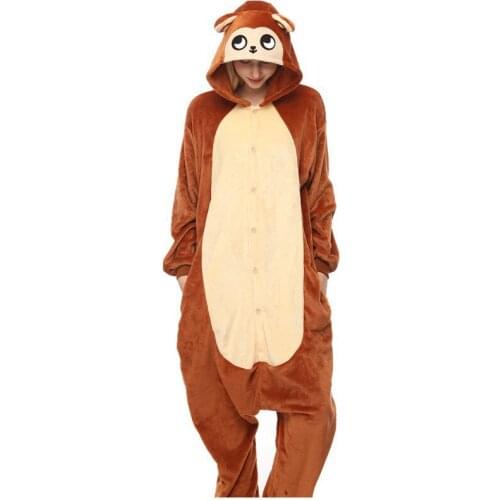 Women Animal Costumes Halloween Cosplay Cartoon Animal Sleepwear Kids Girls Boys Kigurumi Monkey Onesies