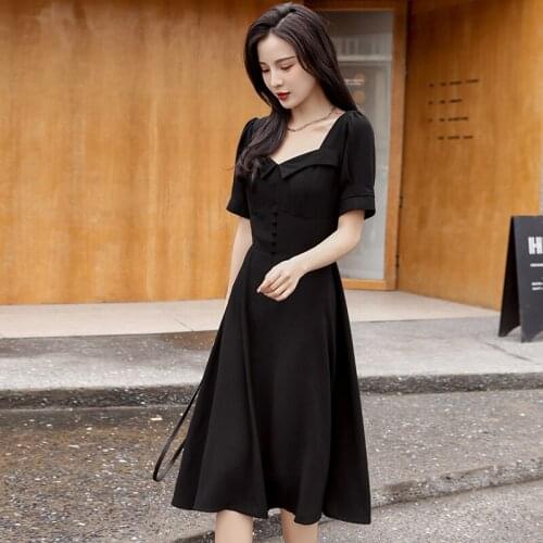 Women Dresses Summer 2021 Sexy Doll collar Beach Vacation Dress Casual Short Sleeve A Line midi Dress Wrap Sundress Robe