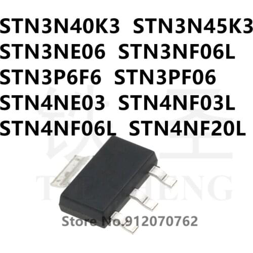 10PCS/LOT STN3N40K3 STN3N45K3 STN3NE06 STN3NF06L STN3P6F6 STN3PF06 STN4NE03 STN4NF03L STN4NF06L STN4NF20L SOT-223