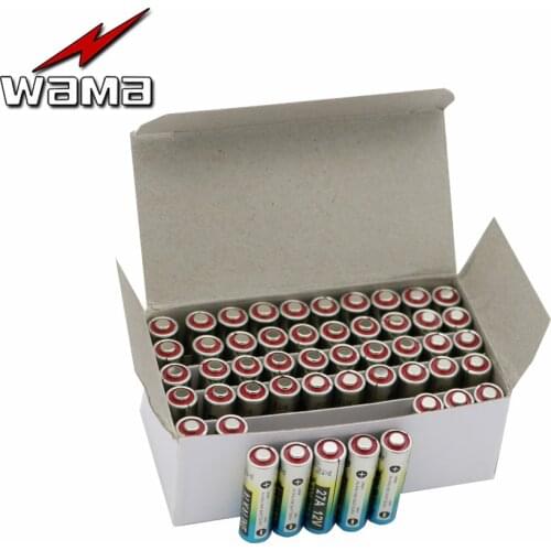 100pcs/lot Wama 27A A27 12V Alarm-Remote Dry Alkaline Battery Cells 27AE 27MN High Capacity Car Remote Toys Calculator