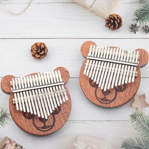 17 Keys Kalimba African solid Thumb Piano Climba Made By Single Board High-Quality Wood Mahogany Body Musical Instrument