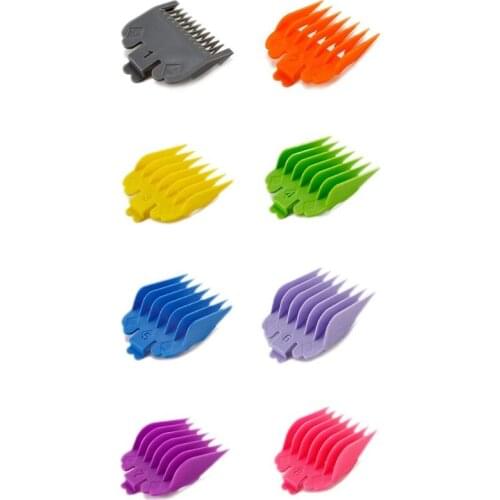 8 Pcs/set Portable Oil Head Electric Clippers Caliper Limit Comb Hair Clipper Tooth Guides Combs Cutting Tool