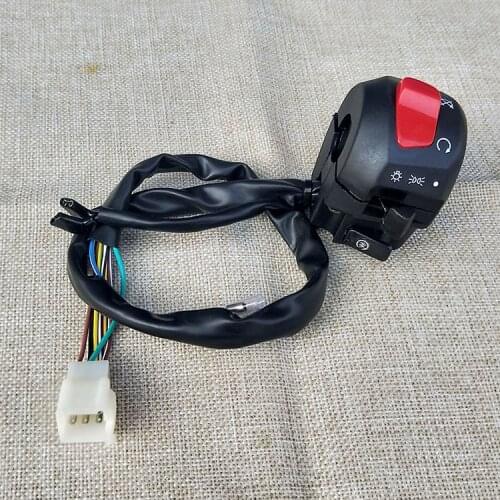 Motorcycle Accessories Original Guosan Left and Right Handle Switch Holder Ignition Horn Double for Haojiang Hj150-7a
