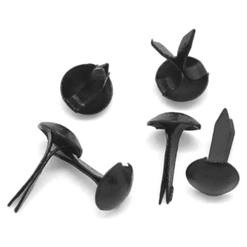 500 Pcs Black Pastel Round Brads Scrapbooking Embellishment 9x5mm(3/8"x1/4")(W02310 X 1)