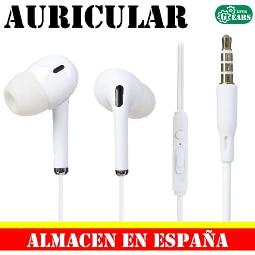 Headset with Jack 3.5mm Control button integrated microphone headset Ideal for mobile iPhone Smartphone