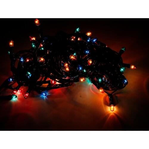 2pcs Led string light 4M 100led AC220V EU colorful holiday led lighting waterproof outdoor decoration light christmas Halloween
