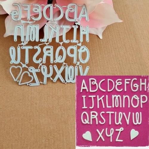 Graffiti 26 alphabet combination cutting metal die decoration for scrapbook punching card cutting DIY process edge cutting