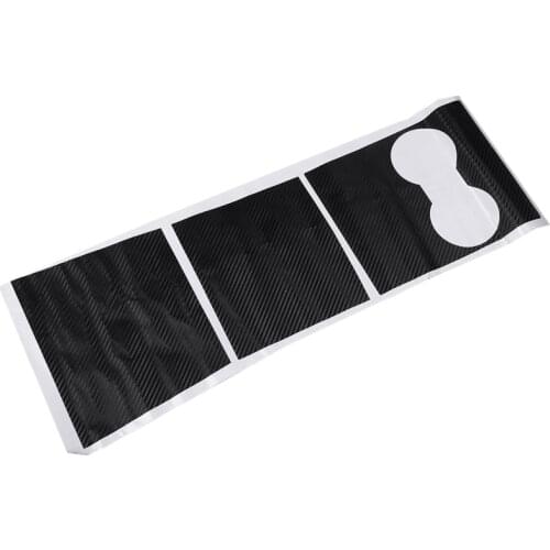Center Console Wrap Kit Carbon Firber Sticker Protector for Tesla Model 3 - Matte Black