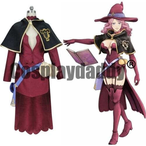 Black Clover: Quartet Knights Black Bull Magic Knight Drinker Witch Vanessa Enoteca Banessa Enoteka Outfit Cosplay Costume S002