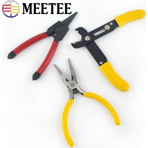 Meetee Bags Open Close Chain Buckles Removal Repair Tools Installation Cutter Pliers DIY Hand Leather Craft Tool Plier Accessory