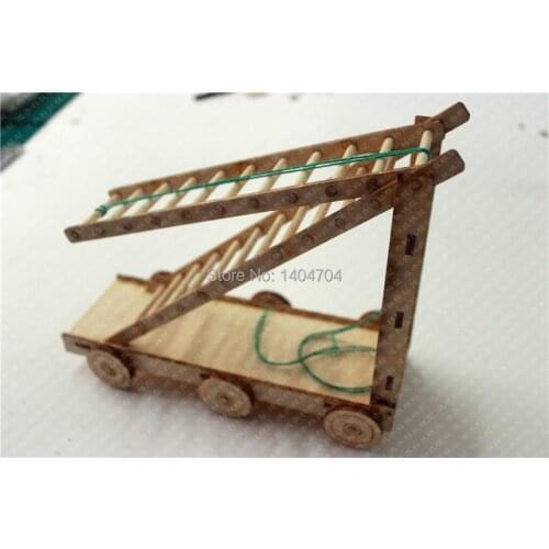 NIDALE model Free shipping Military model assembled ancient scaling ladder wooden model children technology toys