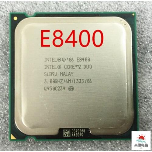Cpu Core 2 Duo E8400 e8400 Intel Processor Dual-Core 3.0Ghz 6M 1333MHz Socket 775