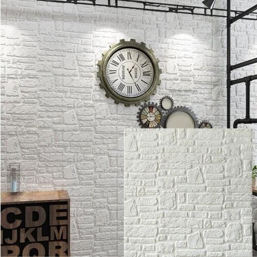 Self adhesive 3D Wallpaper Waterproof TV Background 3D wall stickers Living Room Wallpaper Bedroom Decoration brick Wallpaper