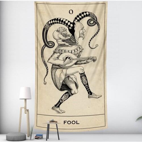 Tarot Divination Witchcraft Bedroom Tapestry Home Art Deco Hippie Mandala Bohemian Decoration Mattress Yoga Mat