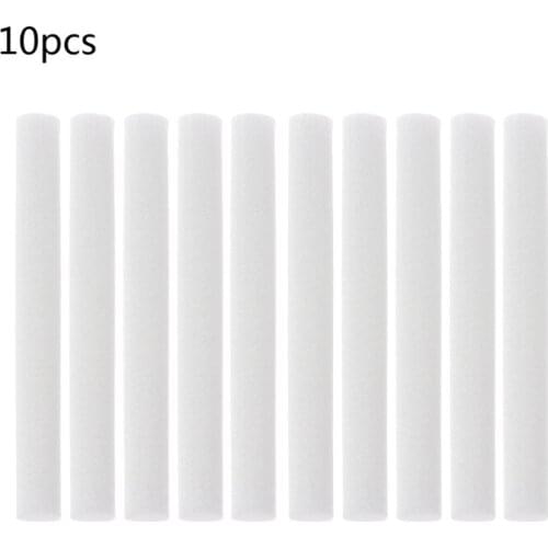 10 Pieces 8mm*130mm Humidifiers Filters Cotton Swab for USB Air Ultrasonic Humidifier Aroma Diffuser Replace Parts Can Be Cut