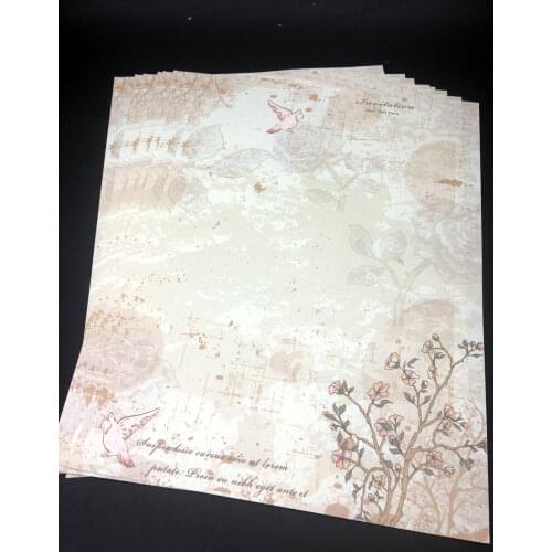 100 sheets tree with bird Style Letter paper stationery writing paper letter set school office supplies