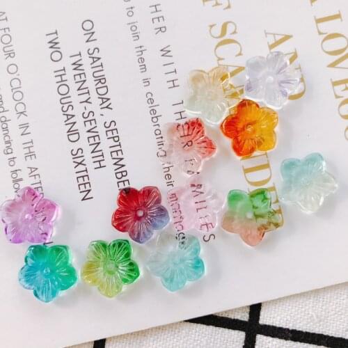 20 pieces / lot glassFlowerWax Cordwomen jewelry earringsSuppliesforJewelryAccessoriestasseljewelry findingOther