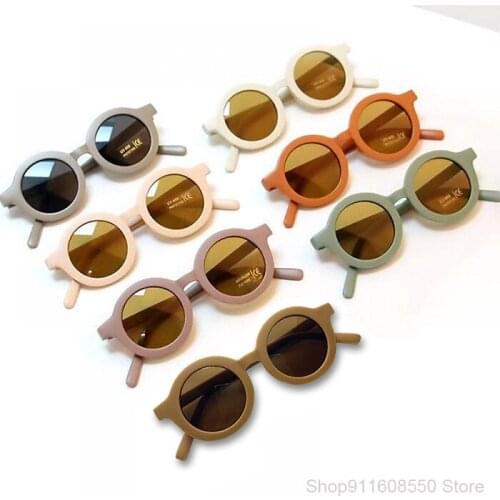 2021 Colorful childrens sunglasses girls boys glasses baby outdoor goggles UV protection sunglasses children glassesGOZLUGU