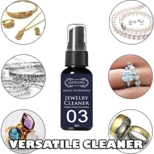 30ml 50ml Concentrate Jewelry Cleaner Anti-Tarnish Quick Jewellery Cleaning Spray for Watch Diamond Silver Gold Jewelry