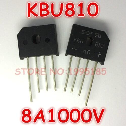 5Pcs/Lot KBU810 810 8A1000V Rectifier Bridge