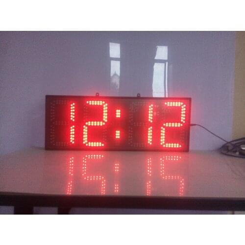 8inch red color hours and minutes led clock with countdown timer( HST4-8R)