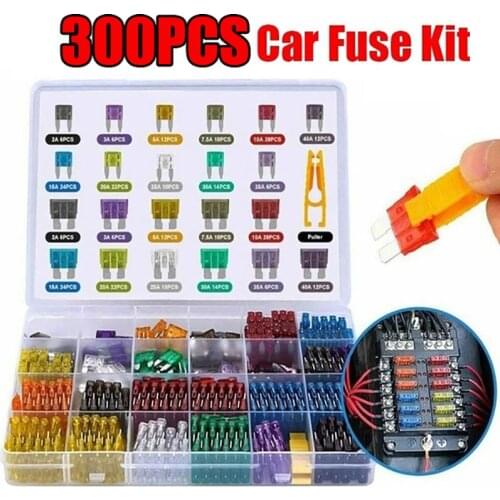 120pcs 5/10/15/20/25 / 30A Fuse Profile Small Size Mini Fuse Assortment Set for Auto Truck