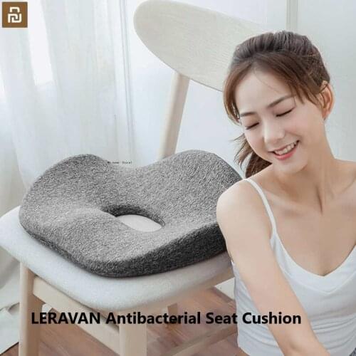 Mijia LERAVAN Antibacterial Seat Cushion Breathable Rebound Memory Foam Cushion Pain Relief Chair Cushion for Home Car Office