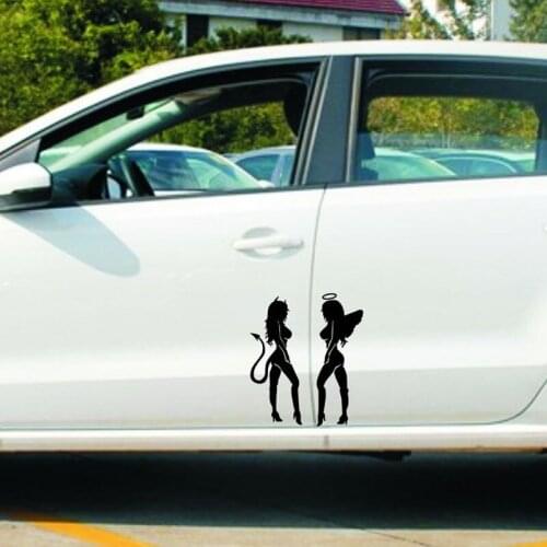 Angel Beauty Car Stickers Waterproof Reflector Scratch Blocking For ford focus 2 BMW E46 E90 E60 peugeot 307 206 audi a3 passat