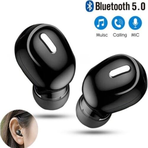 Mini Wireless Bluetooth 5.0 Earphone in Ear Sport with Mic Handsfree Headset Earbuds for All Phone For Samsung Huawei Xiaomi