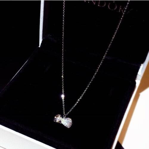 Egirl Luxury Super Flash Heart Necklace on Neck Neck Chain Woman Accesorios Bridesmaid Birthday Gift Sale Indie Gift Girlfriend