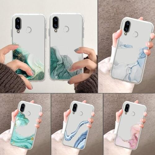 Watercolor Painting Phone Case For Huawei Honor 6 7 8 9 10 10i 20 A C X Lite Pro Play transparent silicone bumper fashion back