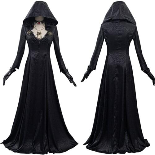 Village Cosplay Costume Vampire Lady Dress Outfits Halloween Carnival Suit