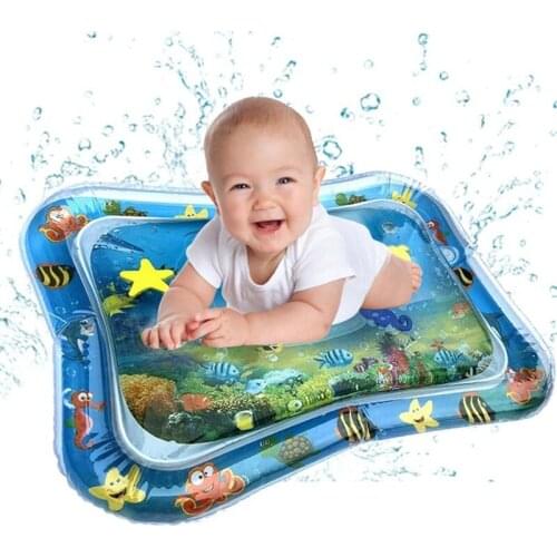Baby Water-filled Play Mat Baby Inflatable Tummy Water Padded Mat Cushion Toy safe interactive game toys for outdoor indoor