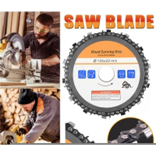 Wood Carving Disc 22mm 5" Angle Grinder Wheel Carbide Grinding Cutting Shaping Woodworking Disc Band Saw Blades 14 Tooth