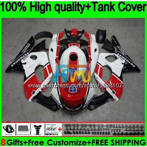 YZF-600R For YAMAHA YZF600R Red white blk Thundercat 96 97 98 1999 2000 2001 02 72BS.40 YZF 600R 1996 1997 1998 99 00 01 Fairing