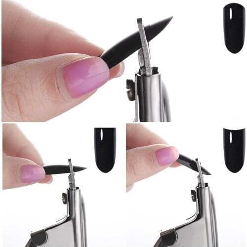 Professional Nail Clippers Silver False Tips Edge Cutter Stainless Steel Manicure Nail Art Tools Cut clipper Pedicure